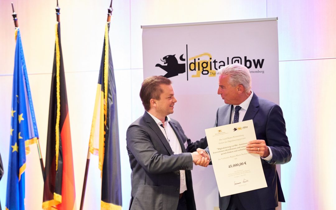 Metropolregion Rhein-Neckar überzeugt  beim Wettbewerb „Digitale Zukunftskommune@bw“