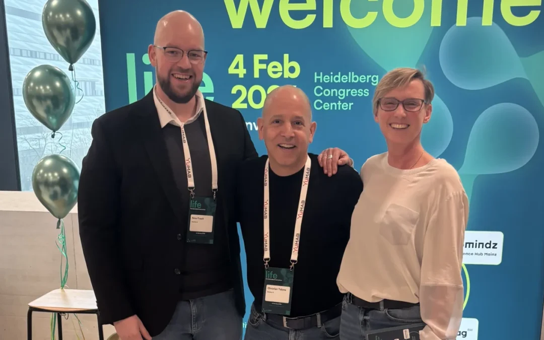 Neuzugang: Verwaltungsexperte Nico Frisch (l.), neben Christian Tidona und Julia Schaft, ist Vizepräsident und Standortleiter im Stammsitz Heidelberg des BioMed X-Instituts. Bild: Joachim Klaehn